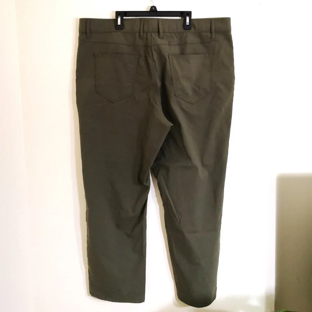 Weatherproof Vintage Men's‎ Performance Weather-Flex Flatfront Pant Jungle Green
